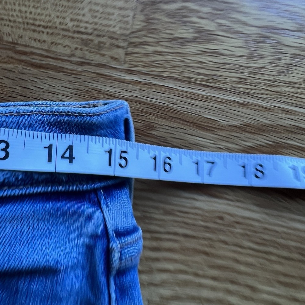 MOTHER The Tripper Ankle Fray Jeans Size 29 Blue Play Like A Pirate Wash Raw Hem - Picture 16 of 16